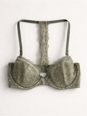 Victoria’s Secret Dream Angels Unlined Demi Bra 32D Lace Racerback Underwire